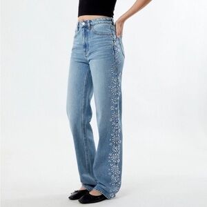 MOVING SALE!! PacSun 90s Boyfriend Bedazzled Rhinestone Sides 24